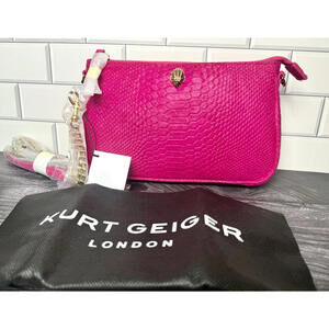 🧨🔥 Kurt Geiger Kew Pouch Vibrant Pink Shoulder/crossbody bag NWT